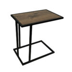 ΒΟΗΘΗΤΙΚΟ ΤΡΑΠΕΖΑΚΙ ELEGANZA1-7763 ΣΕ ΑΠΟΧΡΩΣΗ ΣΚΟΥΡΟ ΚΑΦΕ - Image 2