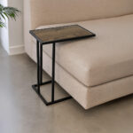 ΒΟΗΘΗΤΙΚΟ ΤΡΑΠΕΖΑΚΙ ELEGANZA1-7763 ΣΕ ΑΠΟΧΡΩΣΗ ΣΚΟΥΡΟ ΚΑΦΕ