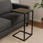 ΒΟΗΘΗΤΙΚΟ ΤΡΑΠΕΖΑΚΙ ELEGANZA2-7763 ΣΕ ΑΠΟΧΡΩΣΗ ΣΚΟΥΡΟ ΚΑΦΕ