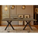 ΤΡΑΠΕΖΑΡΙΑ CUBE ΜΕ ΕΠΙΦΑΝΕΙΑ ΣΕ ΣΚΟΥΡΟ ΚΑΦΕ ΧΡΩΜΑ