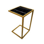 ΒΟΗΘΗΤΙΚΟ ΤΡΑΠΕΖΑΚΙ ELEGANZA2-7767 ΣΕ ΟΨΗ ΜΑΥΡΟΥ ΜΑΡΜΑΡΟΥ - Image 2