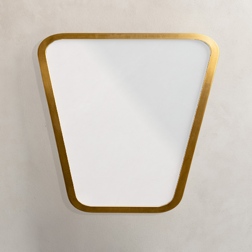 80x60 Verlo gold Minimal Καθρέφτης Verlo 80 cm Γεωμετρικός με Χρυσή Κορνίζα - Image 1