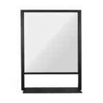 Κρεμαστός Καθρέφτης Axel 80 cm Ορθογώνιος Με Μαύρο Μεταλλικό Πλαίσιο - Image 2
