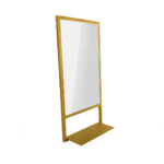 Κρεμαστός Καθρέφτης Axel 50 cm Ορθογώνιος Με Χρυσό Μεταλλικό Πλαίσιο
