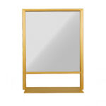 Κρεμαστός Καθρέφτης Axel 80 cm Ορθογώνιος Με Χρυσό Μεταλλικό Πλαίσιο - Image 2