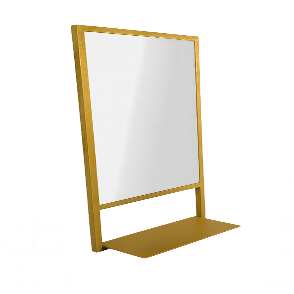 AXEL gold 80 Κρεμαστός Καθρέφτης Axel 80 cm Ορθογώνιος Με Χρυσό Μεταλλικό Πλαίσιο - Image 1