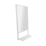 Κρεμαστός Καθρέφτης Axel 50 cm Ορθογώνιος Με Λευκό Μεταλλικό Πλαίσιο