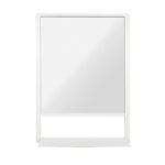 Κρεμαστός Καθρέφτης Axel 80 cm Ορθογώνιος Με Λευκό Μεταλλικό Πλαίσιο - Image 2