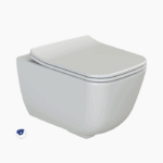 Λεκάνη Κρεμαστή Πορσελάνης Cerastyle Aqua Rimless New με Μπιντέ 017800 Λευκή Σετ