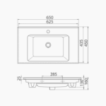 ΕΠΙΠΛΟ ΜΠΑΝΙΟΥ ZENOS 7775 ΠΛΑΤΟΥΣ 75 cm ΣΕ ΟΨΗ ΜΑΡΜΑΡΟΥ ΜΕ ΓΚΡΙ ΝΕΡΑ - Image 5