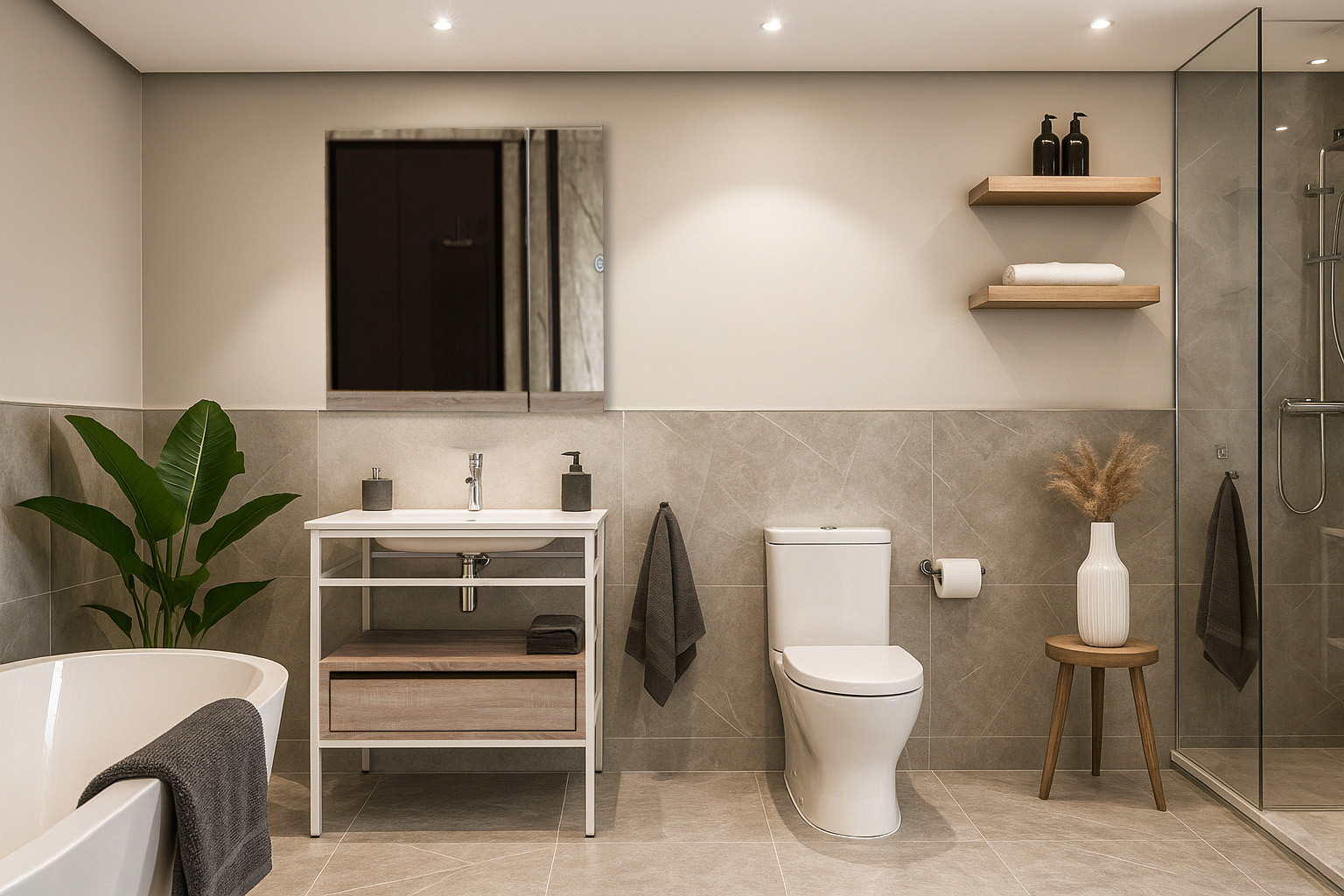 Bath 1 5194 75ari ΕΠΙΠΛΟ ΜΠΑΝΙΟΥ ZENOS 5194 ΠΛΑΤΟΥΣ 65 cm ΣΕ ΑΝΟΙΧΤΗ ΑΠΟΧΡΩΣΗ ΞΥΛΟΥ - Image 1