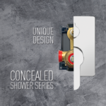 Μπαταρία Εντοιχισμού Τετράγωνη Μονής Ροής Ορειχάλκινο DM-2827 Μαύρο - Image 3