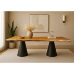 ΤΡΑΠΕΖΑΡΙΑ CONE ΣΕ ΡΟΥΣΤΙΚ ΔΡΥΙΝΗ ΕΠΙΦΑΝΕΙΑ ΜΕ ΑΝΑΓΛΥΦΟ ΤΕΛΕΙΩΜΑ