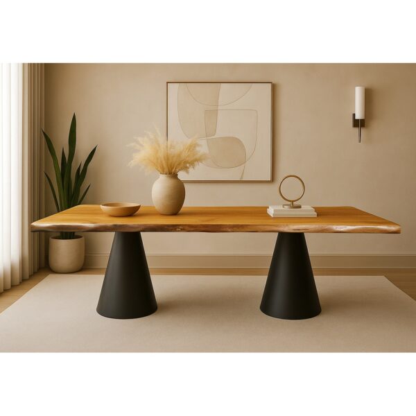 ΤΡΑΠΕΖΑΡΙΑ CONE ΣΕ ΡΟΥΣΤΙΚ ΔΡΥΙΝΗ ΕΠΙΦΑΝΕΙΑ ΜΕ ΑΝΑΓΛΥΦΟ ΤΕΛΕΙΩΜΑ