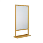 Καθρέφτης Μπάνιου Darko60 με Χρυσό Μεταλλικό Πλαίσιο & Βάση Αποθήκευσης