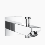 Σετ Εντοιχισμού Τετράγωνη Διπλής Ροής με Διανομέα Ορειχάλκινο DM-2736 Χρώμιο - Image 2