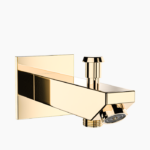 Σετ Εντοιχισμού Τετράγωνη Διπλής Ροής με Διανομέα Ορειχάλκινο DM-2749 Χρυσό - Image 2