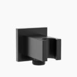 Σετ Εντοιχισμού Τετράγωνη Διπλής Ροής με Διανομέα Ορειχάλκινο DM-2743 Μαύρο - Image 2