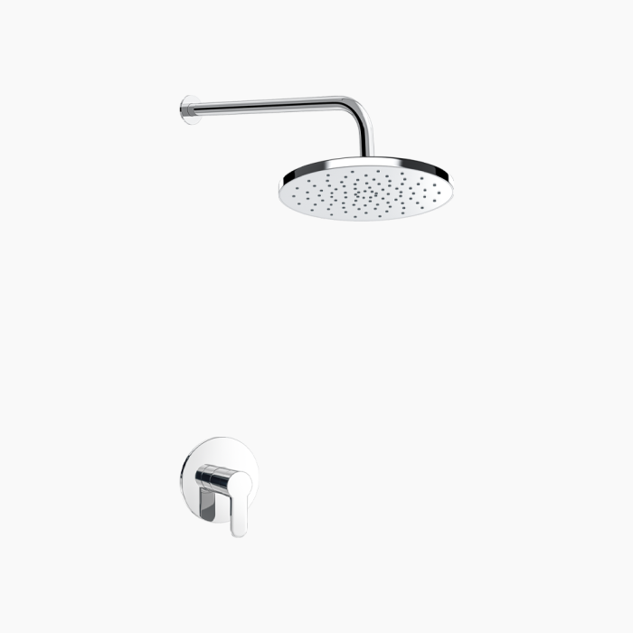 DM-2655-700x700 Σετ Εντοιχισμού Στρόγγυλη Μονής Ροής Ορειχάλκινο DM-2655 Χρώμιο - Image 1