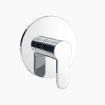 Σετ Εντοιχισμού Στρόγγυλη Μονής Ροής Ορειχάλκινο DM-2655 Χρώμιο - Image 5