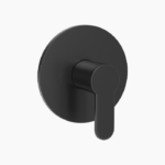 Σετ Εντοιχισμού Στρόγγυλη Μονής Ροής Ορειχάλκινο DM-2657 Μαύρο - Image 4