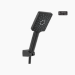 Σετ Εντοιχισμού Τετράγωνη Διπλής Ροής με Διανομέα Ορειχάλκινο DM-2745 Μαύρο - Image 5