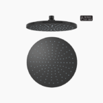 Κώδωνας Ντους Στρόγγυλη Φ 250 mm Icon Mat Black DM-4704 Ματ Μαύρο