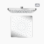 Σετ Εντοιχισμού Τετράγωνη Διπλής Ροής με Διανομέα Ορειχάλκινο DM-2736 Χρώμιο - Image 4