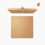 Σετ Εντοιχισμού Τετράγωνη Τριπλής Ροής με Διανομέα Ορειχάλκινο DM-2777 Χρυσό - Image 4