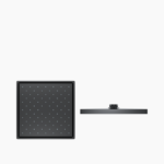 Σετ Εντοιχισμού Τετράγωνη Τριπλής Ροής με Διανομέα Ορειχάλκινο DM-2767 Μαύρο - Image 5