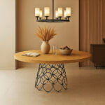 ΤΡΑΠΕΖΑΡΙΑ LIBRE ΣΤΡΟΓΓΥΛΗ ME ΔΡΥΙΝΗ ΕΠΙΦΑΝΕΙΑ  ΣΕ ΙΣΙΟ ΤΕΛΕΙΩΜΑ