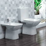 Λεκάνη Δαπέδου Πορσελάνης Cerastyle Duru με Μπιντέ 028800 Κατωστόμια Λευκή Σετ - Image 2