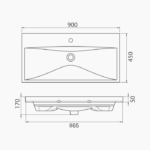 ΕΠΙΠΛΟ ΜΠΑΝΙΟΥ 5194-NARCISO 90 cm ΣΕ ΑΝΟΙΧΤΗ ΑΠΟΧΡΩΣΗ ΞΥΛΟΥ ΜΕ ΡΑΦΙ - Image 6