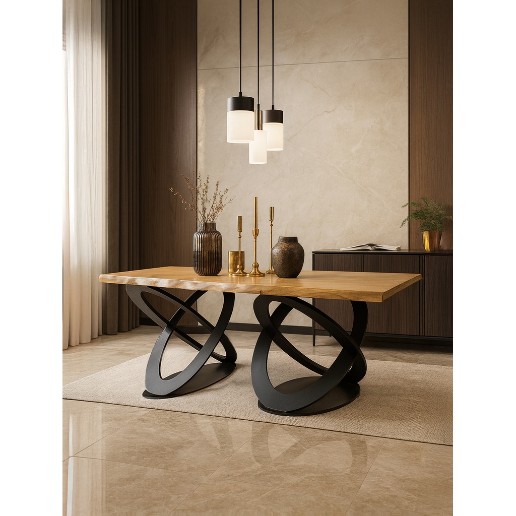 FENIA Vasi Kykloi_1024 ΤΡΑΠΕΖΑΡΙΑ FENIA ΣΕ ΡΟΥΣΤΙΚ ΔΡΥΙΝΗ ΕΠΙΦΑΝΕΙΑ ΜΕ ΑΝΑΓΛΥΦΟ ΤΕΛΕΙΩΜΑ - Image 1