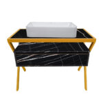 ΕΠΙΠΛΟ ΜΠΑΝΙΟΥ 7767 HARMONY 5175 TOUR NOIR 100 cm - Image 2