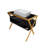 ΕΠΙΠΛΟ ΜΠΑΝΙΟΥ 7767 HARMONY 5175 TOUR NOIR 100 cm - Image 3