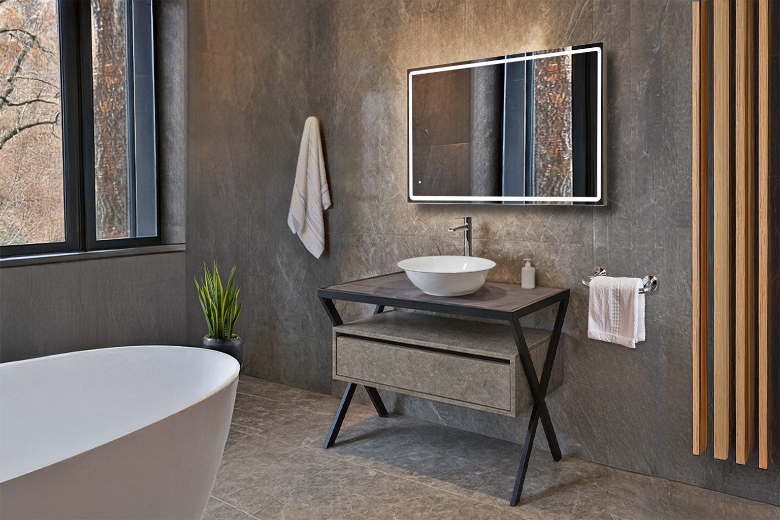 Harmoni 90 K540 5177 Weissborn Marble ΕΠΙΠΛΟ ΜΠΑΝΙΟΥ K540 HARMONY 5177 WEISS 100 cm - Image 1