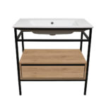 ΕΠΙΠΛΟ ΜΠΑΝΙΟΥ ZENOS K529 ΠΛΑΤΟΥΣ 100 cm ΣΕ ΦΥΣΙΚΗ ΑΠΟΧΡΩΣΗ ΞΥΛΟΥ - Image 2