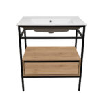 ΕΠΙΠΛΟ ΜΠΑΝΙΟΥ ZENOS K529 ΠΛΑΤΟΥΣ 75 cm ΣΕ ΦΥΣΙΚΗ ΑΠΟΧΡΩΣΗ ΞΥΛΟΥ - Image 2