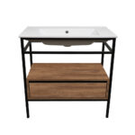 ΕΠΙΠΛΟ ΜΠΑΝΙΟΥ ZENOS K545 ΠΛΑΤΟΥΣ 100 cm ΣΕ ΑΠΟΧΡΩΣΗ ΚΑΡΥΔΙΑΣ - Image 2