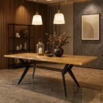 ΤΡΑΠΕΖΑΡΙΑ LAMA ΣΕ ΡΟΥΣΤΙΚ ΔΡΥΙΝΗ ΕΠΙΦΑΝΕΙΑ ΜΕ ΑΝΑΓΛΥΦΟ ΤΕΛΕΙΩΜΑ