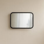 Minimal Καθρέφτης MAJESTIC 80X60cm ορθογώνιος με μαύρη κορνίζα