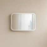 Minimal Καθρέφτης MAJESTIC 80X60cm ορθογώνιος με λευκή κορνίζα