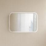 Minimal Καθρέφτης MAJESTIC 90X70cm ορθογώνιος με λευκή κορνίζα