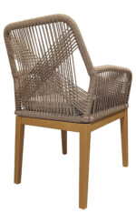 ΚΑΡΕΚΛΑ ΠΟΛΥΘΡΟΝΑ OASIS ΜΕ ΠΛΕΚΤΗ ΠΛΑΤΗ ΣΕ ΤΡΙΧΡΩΜΙΑ & ΞΥΛΙΝΗ ΒΑΣΗ - Image 2