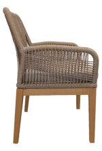 ΚΑΡΕΚΛΑ ΠΟΛΥΘΡΟΝΑ OASIS ΜΕ ΠΛΕΚΤΗ ΠΛΑΤΗ ΣΕ ΤΡΙΧΡΩΜΙΑ & ΞΥΛΙΝΗ ΒΑΣΗ - Image 3