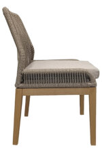 ΚΑΡΕΚΛΑ OASIS ΜΕ ΠΛΕΚΤΗ ΠΛΑΤΗ ΜΕ ΚΟΡΔΟΝΙ ΣΕ ΤΡΙΧΡΩΜΙΑ & ΞΥΛΙΝΗ ΒΑΣΗ - Image 2