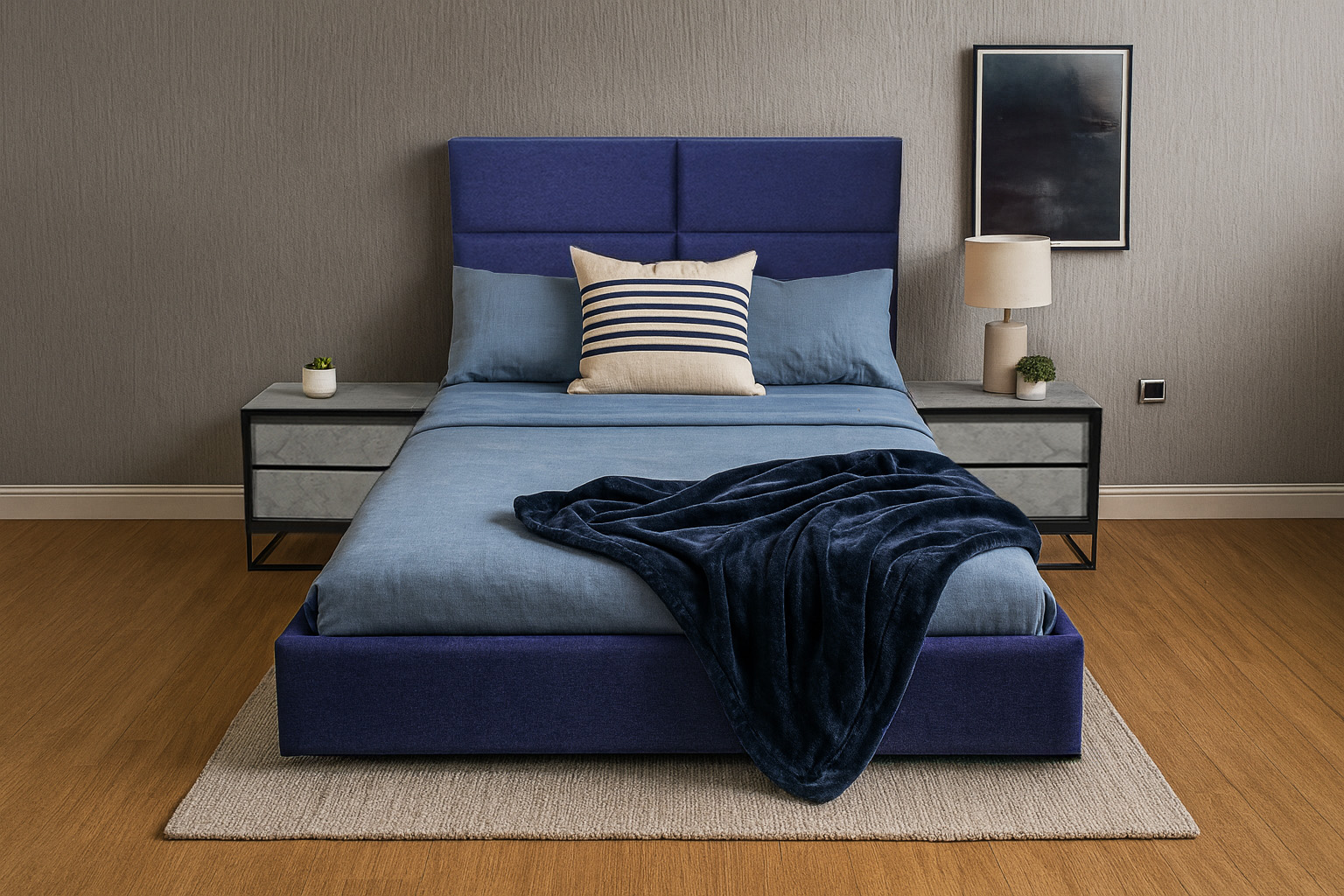 MWV 12 decor 2 ΚΡΕΒΑΤΙ ΔΙΠΛΟ CUBY Spitimade® - Image 1