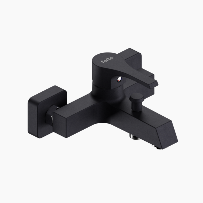 M_1501_BLC-700x700 Μπαταρία Λουτρού Ορειχάλκινη Forte M 1501-BLC Ματ Μαύρο - Image 1