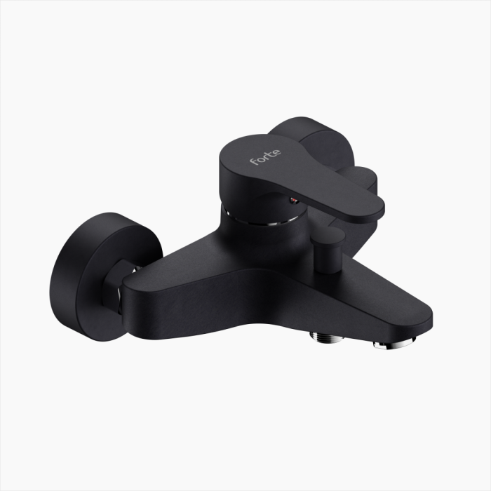 M_2401_BLC-700x700 Μπαταρία Λουτρού Ορειχάλκινη Forte M 2401-BLC Ματ Μαύρο - Image 1